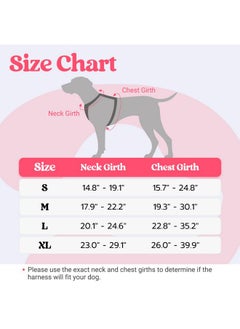 Rabbitgoo rabbitgoo Dog Harness for Large Dogs, No Pull Pet Harness with Soft Padded Handle, Adjustable Reflective Vest with 3 Buckles, Easy Walking Harness with 2 Leash Clips, Pink, L  - Image 2