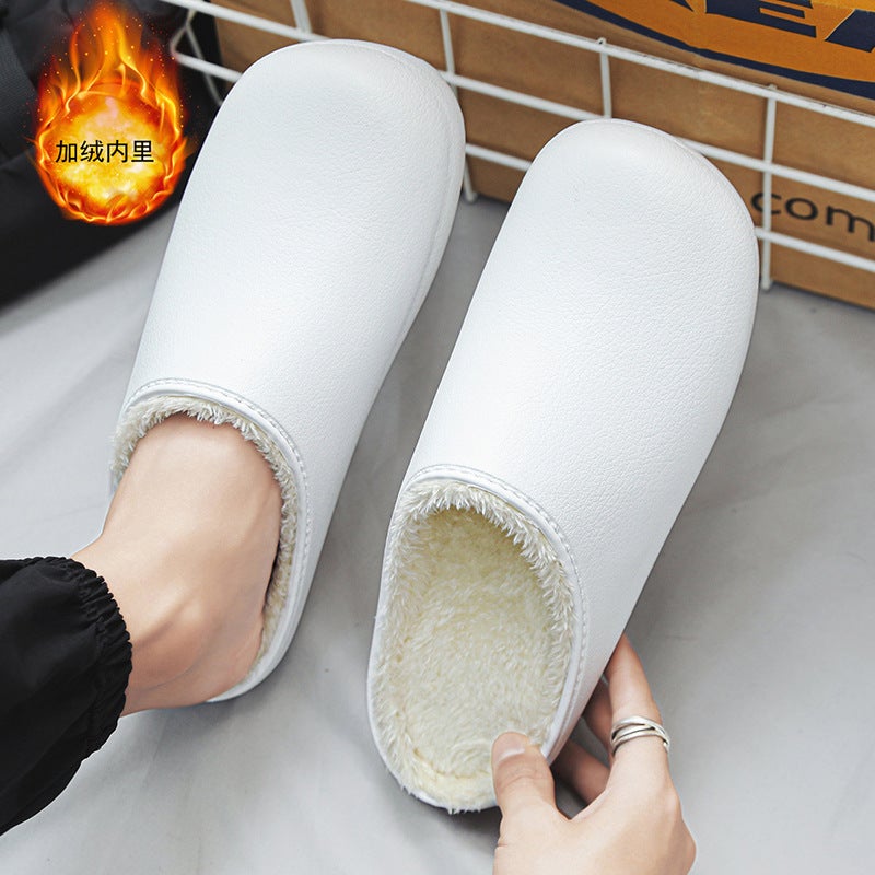 Winter New Cotton Slippers Waterproof Men'S Feeling Comfortable Fleece-Lined Warm Home Slippers Indoor Mao Mao Slippers - Image 5