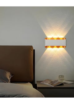 Next Life Modern Up and Down LED Wall Lamp Indoor Outdoor Wall Light Waterproof Wall sconce For Garden Lawn And Balcony White And Gold  - Image 3