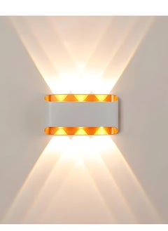 Next Life Modern Up and Down LED Wall Lamp Indoor Outdoor Wall Light Waterproof Wall sconce For Garden Lawn And Balcony White And Gold  - Image 5