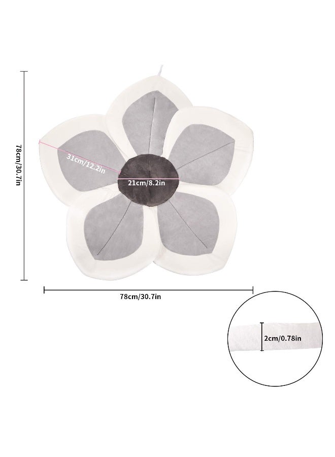 Sundee Baby Bath - Flower Baby Bath Pad Infant Bathtub Mat for Bathtub Tub Sink - Gray2 - Image 2