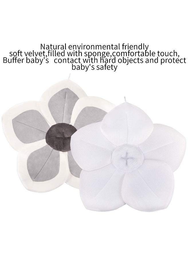 Sundee Baby Bath - Flower Baby Bath Pad Infant Bathtub Mat for Bathtub Tub Sink - Gray2 - Image 3