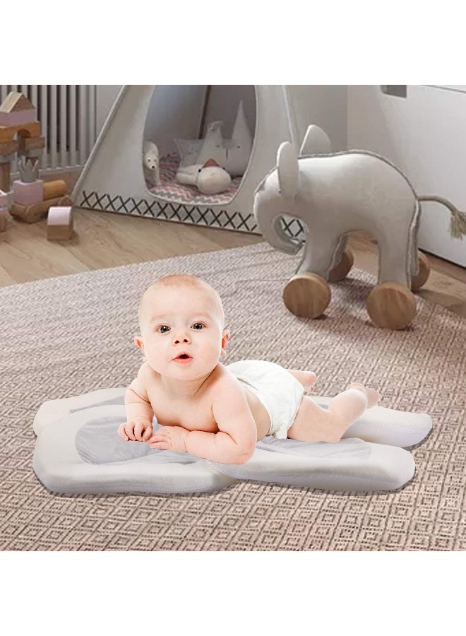 Sundee Baby Bath - Flower Baby Bath Pad Infant Bathtub Mat for Bathtub Tub Sink - Gray2 - Image 4