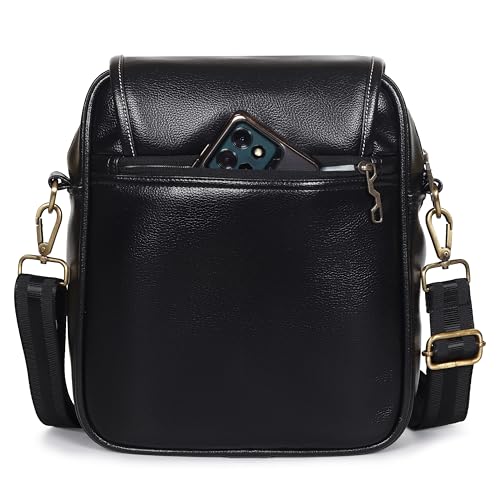 HOT SHOT TRIPSTER_2007|FAUX LEATHER SLING BAG|SIDE BAG|TRAVEL BAG|SHOULDER BAG|PASSPORT BAG|CROSS BODY BAG|WATER RESISTANT|7 LITER SLING BAG FOR MEN & WOMEN - Image 4