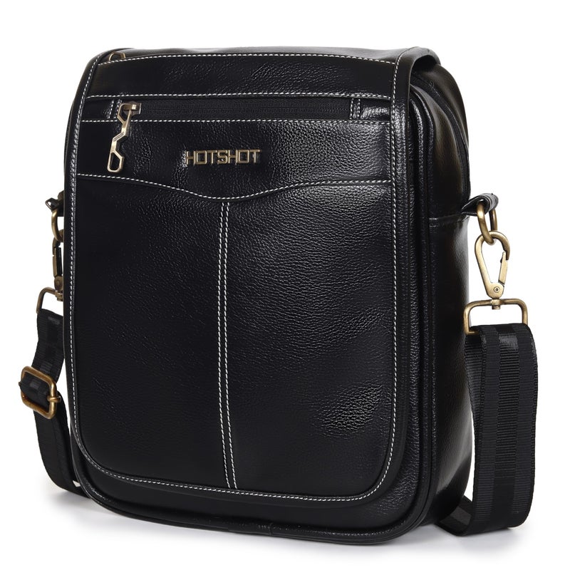 HOT SHOT TRIPSTER_2007|FAUX LEATHER SLING BAG|SIDE BAG|TRAVEL BAG|SHOULDER BAG|PASSPORT BAG|CROSS BODY BAG|WATER RESISTANT|7 LITER SLING BAG FOR MEN & WOMEN - Image 5