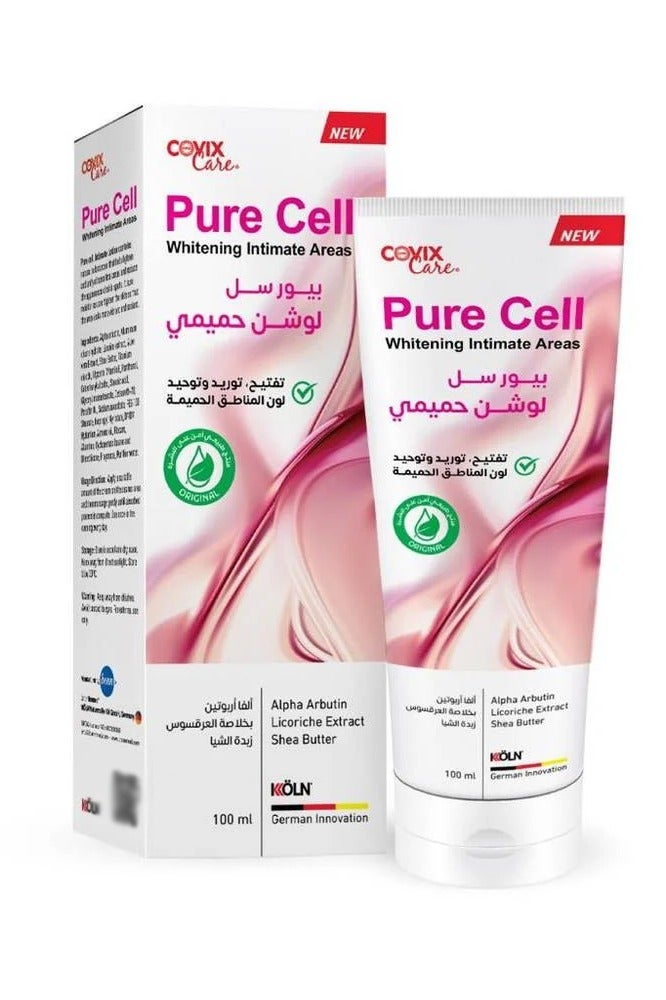 Covix Care Pure Cell Intimate Areas Whitening Lotion Alpha Arbutin Licorice Extract Shea Butter 100 ml