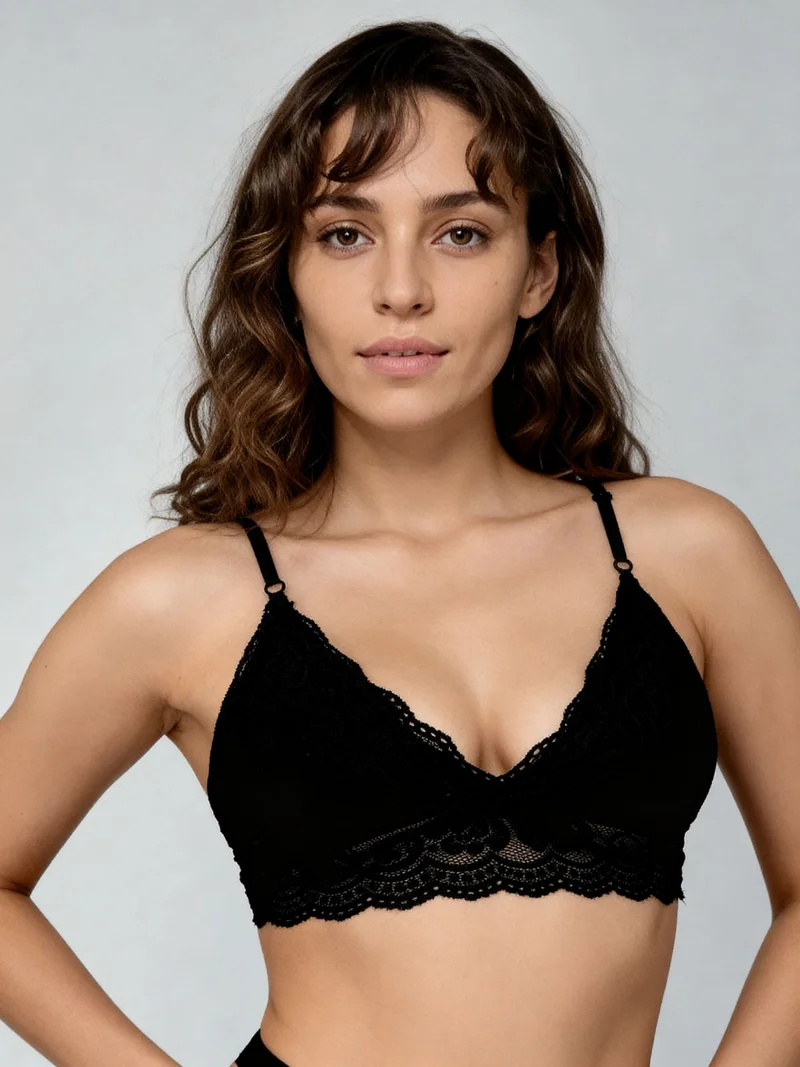 ليس اند مي  Women’s Seamless Bralette – Soft Fit Lounge & Casual Wear