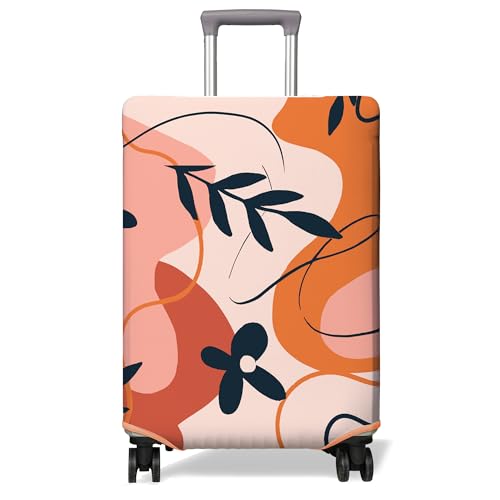 PtRug Travel Luggage Cover Suitcase Protector Fits 1832 Inch Wheel Covers PatternedTravel Related Items Flower Luggage Protector Elastic XL - Image 1