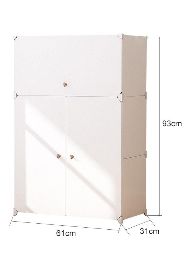 WALALLA 6-Tier Shoe Storage Cabinet Rack Plastic Shelves Organizer For Closet Hallway Bedroom Entryway 61X31X93 Cm 20 Pairs Of Shoes - Image 2