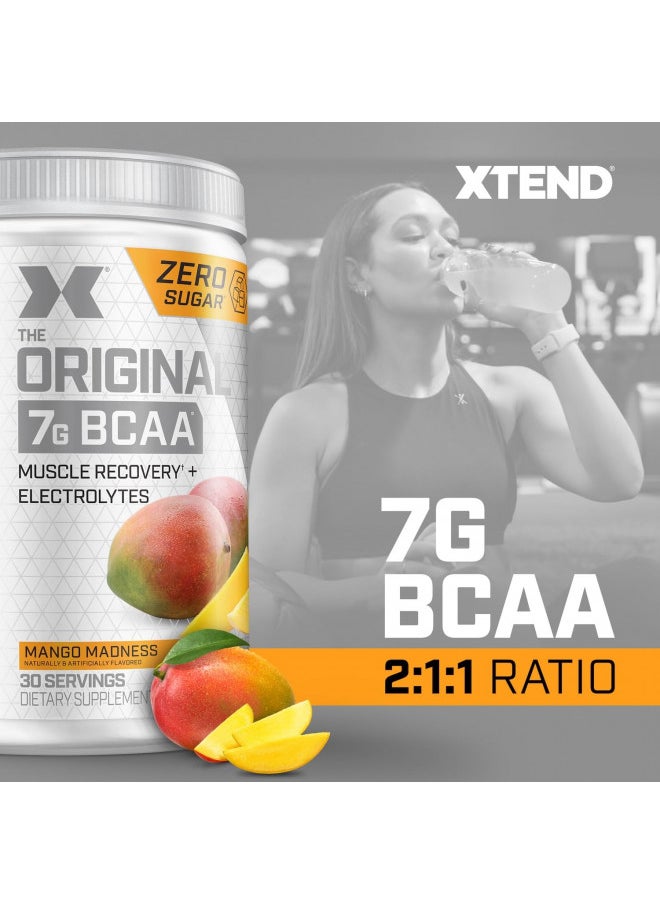 SCIVATION XTEND Original BCAA Powder Mango Madness - Sugar Free Post Workout Muscle Recovery Drink with Amino Acids - 7g BCAAs for Men & Women - 30 Servings  - Image 4