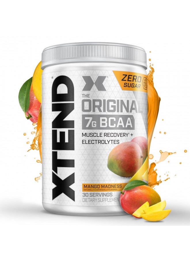 SCIVATION XTEND Original BCAA Powder Mango Madness - Sugar Free Post Workout Muscle Recovery Drink with Amino Acids - 7g BCAAs for Men & Women - 30 Servings  - Image 2