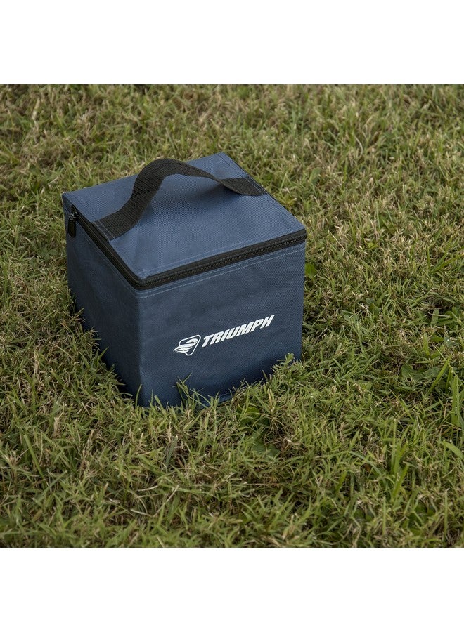 Triumph Sports Triumph 28 Piece Wood Lawn Outdoor Large Format Domino Set Includes Storage Carry Bag - Image 5