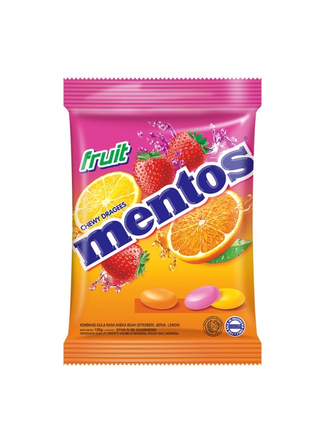 منتوس كيس حلوى مينتوس بالفواكه 135 غرام