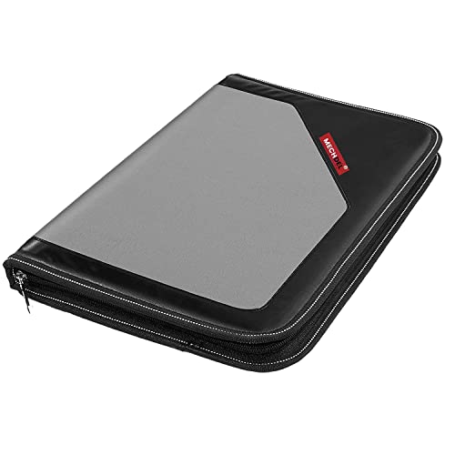 Mechdel PU Leather Multipurpose 24 File Sleeve to Store A4 Professional Files and Folders, Certificate, Legal Size Documents Holder and for Men and Women (Grey) - Image 1