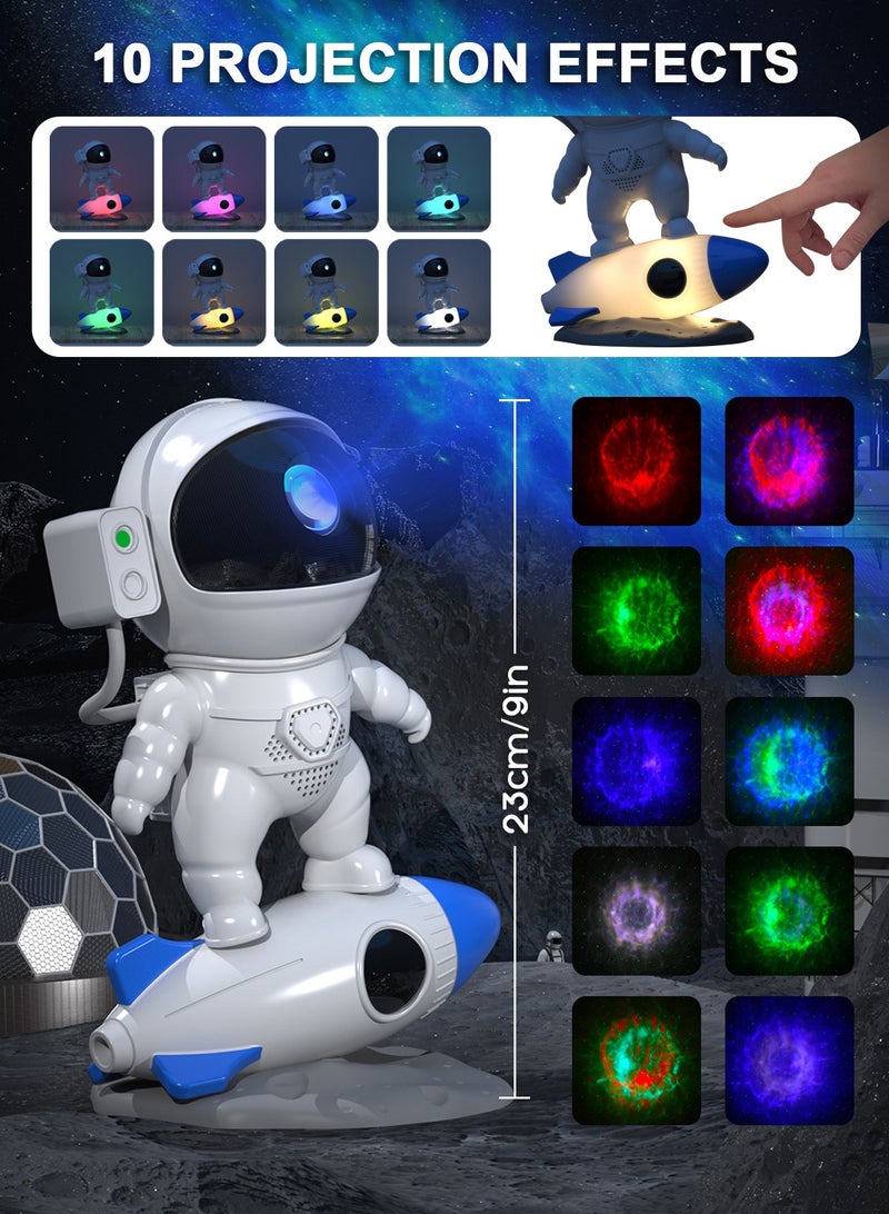 URbazaar Astronaut Galaxy Projector for Bedroom, Star Projector Galaxy Light with App & Remote Control, White Noises, Bluetooth Speaker, Rocket Night Light for Kids, Ceiling, Gifts, Room Decor - Image 5
