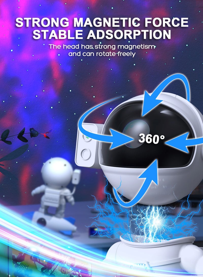 URbazaar Astronaut Galaxy Projector for Bedroom, Star Projector Galaxy Light with App & Remote Control, White Noises, Bluetooth Speaker, Rocket Night Light for Kids, Ceiling, Gifts, Room Decor - Image 3