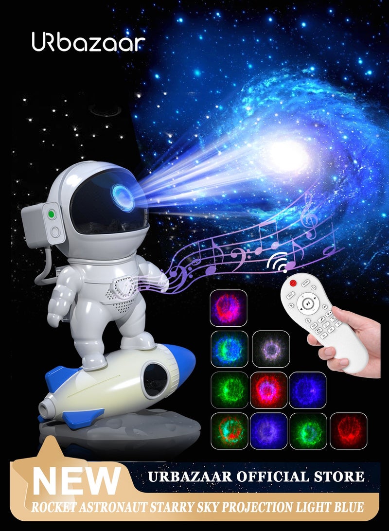 URbazaar Astronaut Galaxy Projector for Bedroom, Star Projector Galaxy Light with App & Remote Control, White Noises, Bluetooth Speaker, Rocket Night Light for Kids, Ceiling, Gifts, Room Decor - Image 1