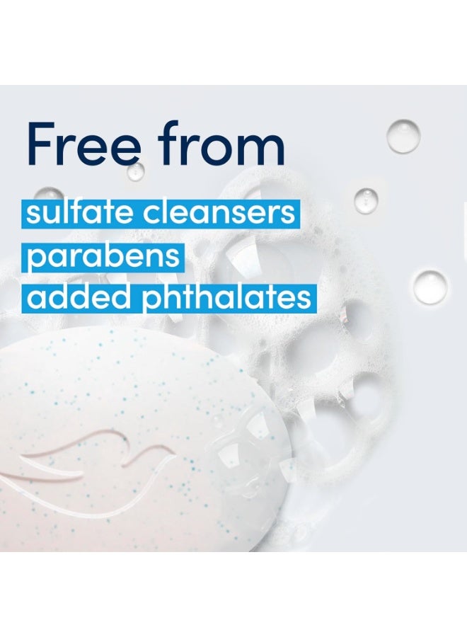 Dove Gentle Exfoliating Beauty Cream Bars Renewed Skin Moisturizing Cleansing Soap 4 x 90 g Bars - Image 4