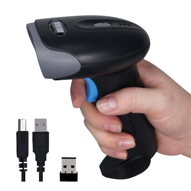 Rabitpos 1D 2D QR Barcode Scanner Wireless Handheld Cordless Bar Codes Reader with 2000mAh Battery for Mobile Payment Convenience Store Supermarket Warehouse Inventory - Image 2