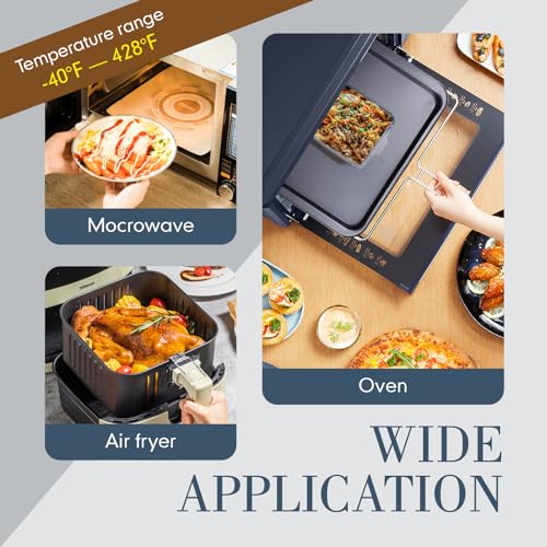 Yomvzake Small Casserole Dish, 5 Inch Glass Square Baking Dish Individual Portion Baking Pan for Oven Microwave Air Fryer Square Egg, Clear Prep Bowls with Handle - Image 4