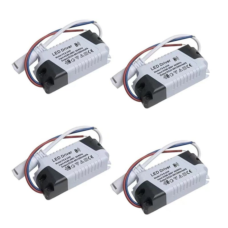 Acxico محول LED Acxico 4 قطع 8/12/15/18/21 واط قابل للتعتيم مقاوم للماء - Image 1