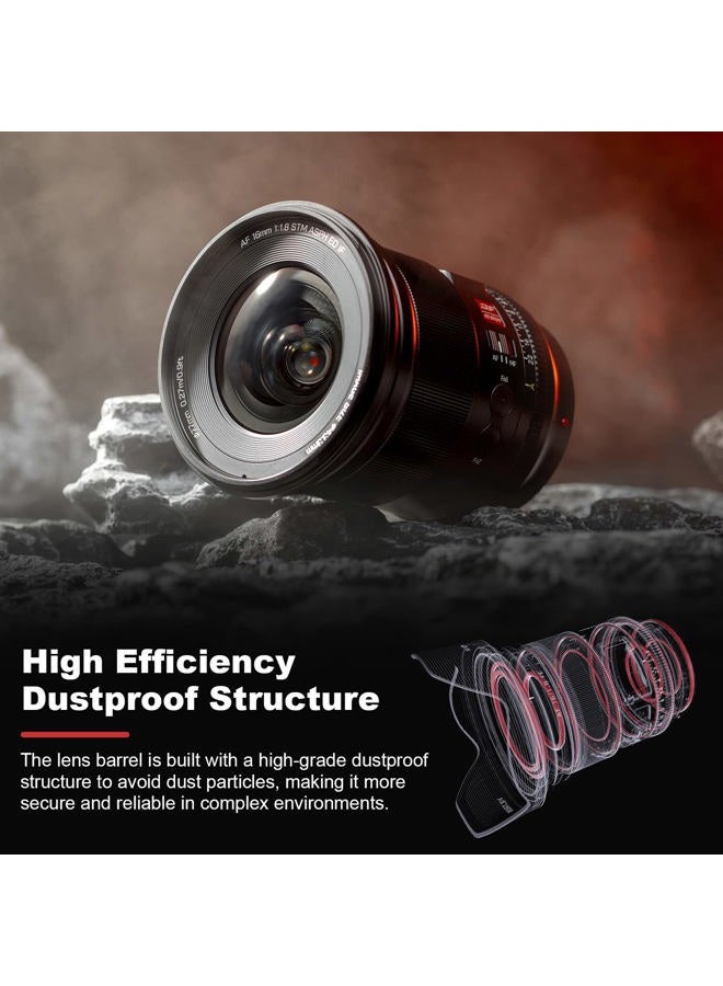 VILTROX عدسة بزاوية واسعة 16 مم f1.8 بؤرة تلقائية لعدسات سوني E، هيكل معدني، طلاء نانو AR، متوافقة مع سوني a7 a7C a7III a7RIII a7RIV a7RV a9 a6100 - Image 4