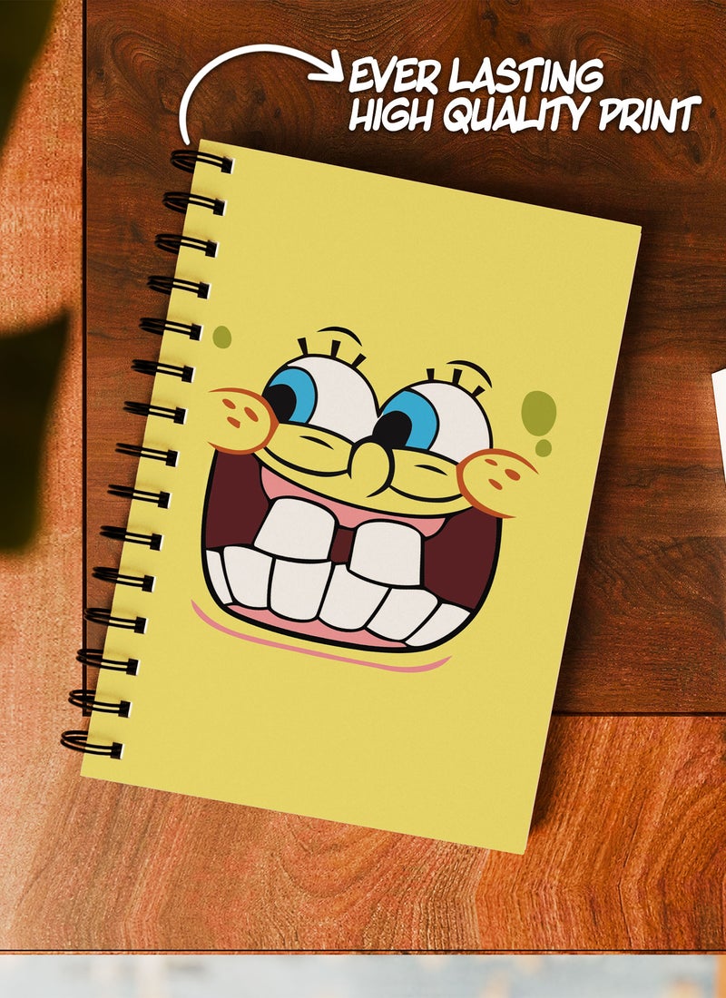 LOUD UNIVERSE Wirebound Spiral Notebook Crazy Spongebob Face Lined Writing Journal - Image 2