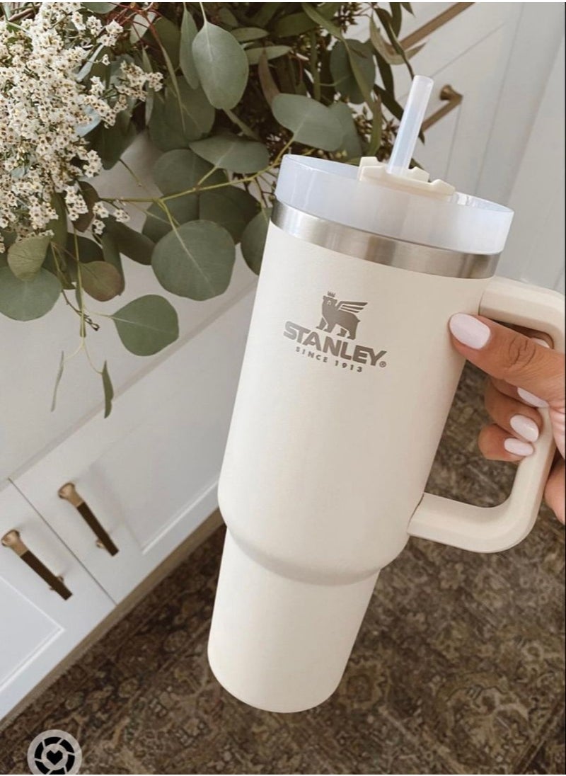 Stanley - Quencher H2.0 FlowState Stainless Steel Vacuum Insulated Tumbler with Lid and Straw for Water, Iced Tea or Coffee, Smoothie and More, 40 oz - Image 1