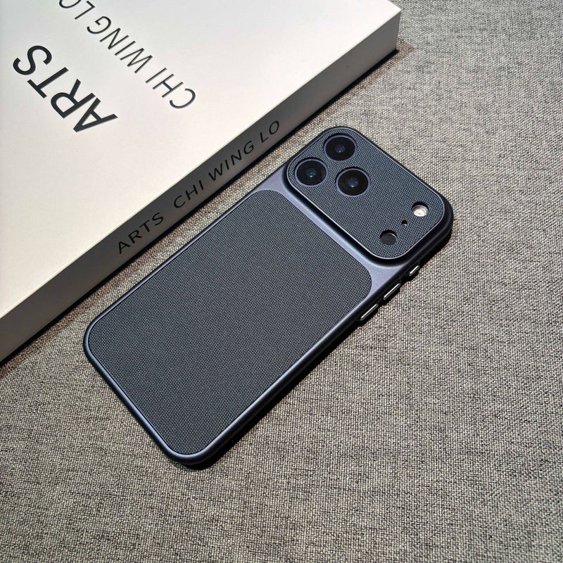 Tech Fabric Full Coverage Case for iPhone 17 Pro Max / 16 / 15 - Anti-Drop Business Protective Cover