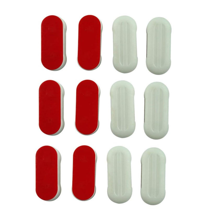 12pcs Toilet Seat Bumper Kit Self Adhesive ABS Plastic TPE Material Easy Installation Protection - Image 2