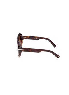 TOM FORD Women's Round Shape Acetate Sunglasses FT111352G59 Lens Size: 59 Millimeter - Dark Havana  - Image 4