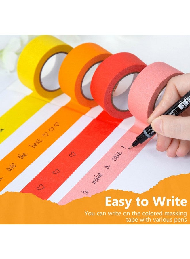 Koogel 10 Rolls Colored Masking Tapes, Pianters Tape, Rainbow Colors Rolls For Diy Decorative, Crafts, Kids Art Supplies - Image 4