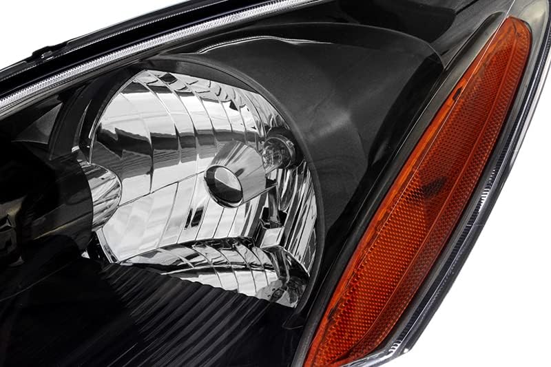 JP Auto Headlights Lamps Set for Mitsubishi Lancer 2004-2007 - Halogen Black Trim - Image 2