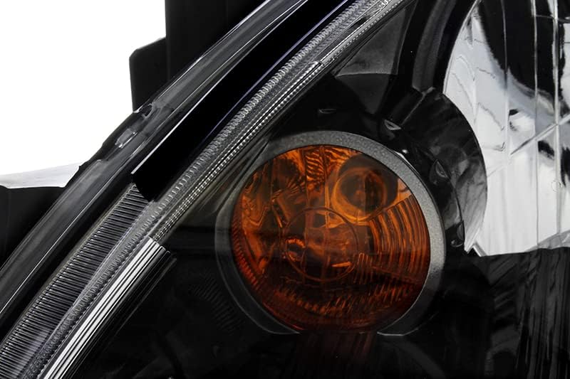 JP Auto Headlights Lamps Set for Mitsubishi Lancer 2004-2007 - Halogen Black Trim - Image 3