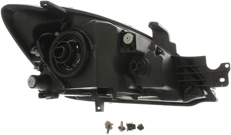 JP Auto Headlights Lamps Set for Mitsubishi Lancer 2004-2007 - Halogen Black Trim - Image 4
