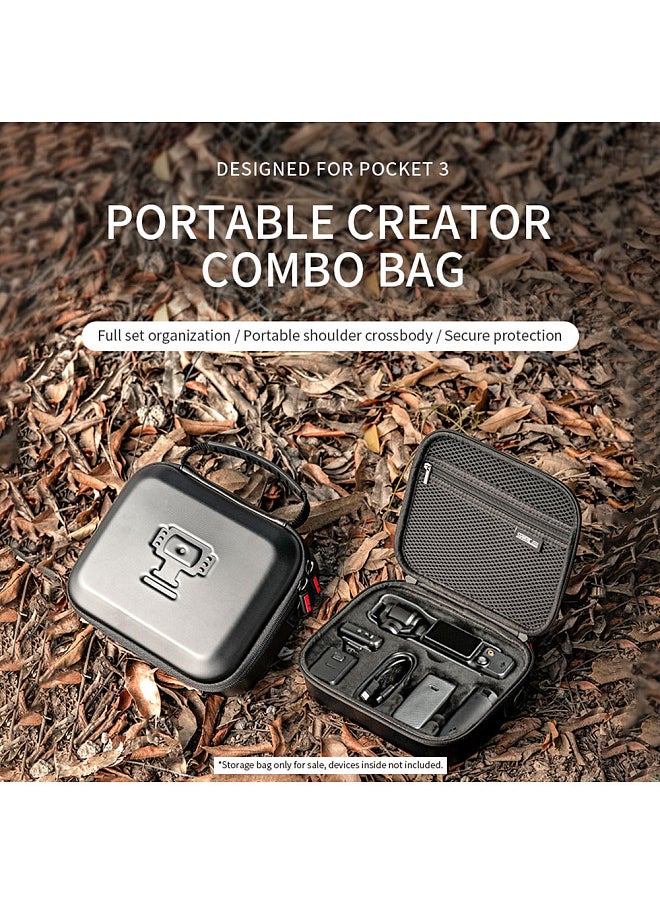 STARTRC Sports Camera Case Portable Storage Box for Camera with Semi-open Design Support Camera + Battery Handle + 1/4in Handle + PD Cable + Mini Tripod Compatible with DJI Pocket 3  - Image 5