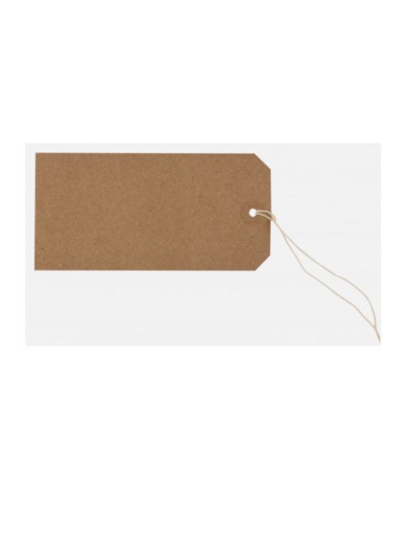 TIGER Box of 1000 Buff Strung Tags 120 x 60mm - Image 2