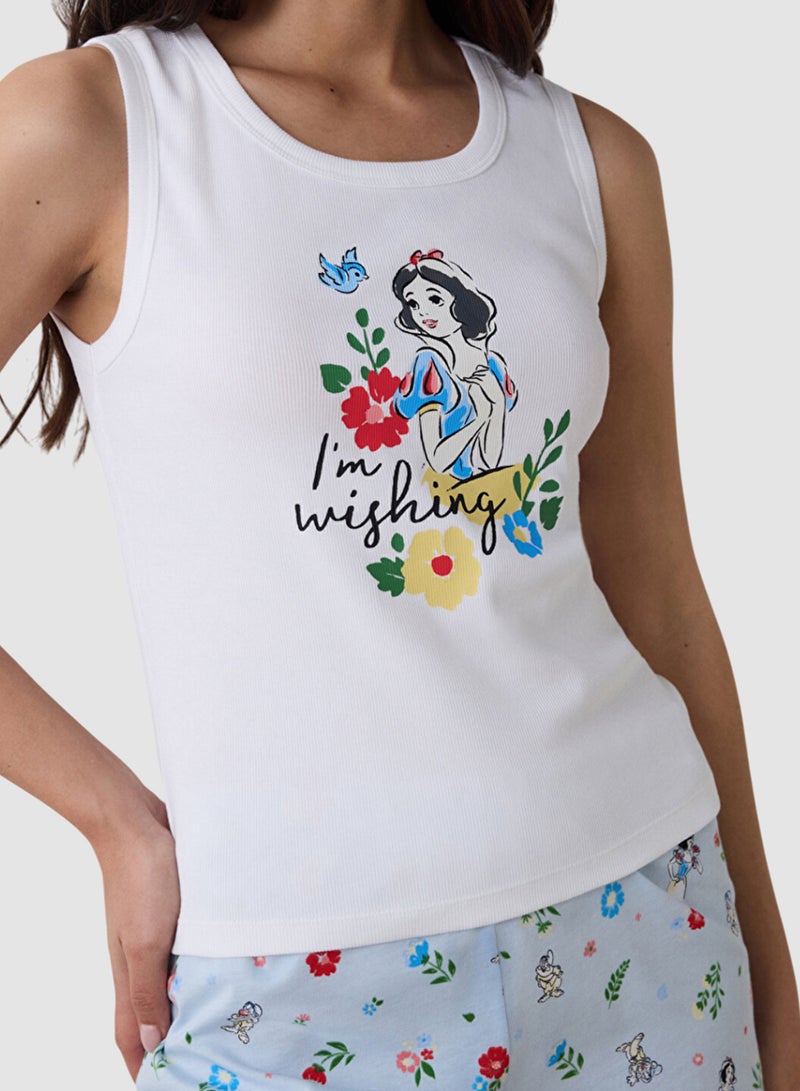 Penti Cotton White And Blue Pyjama Set - Image 3