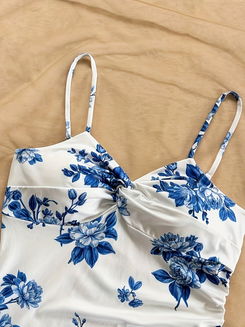 Women'S White Floral Print Dress - Image 4