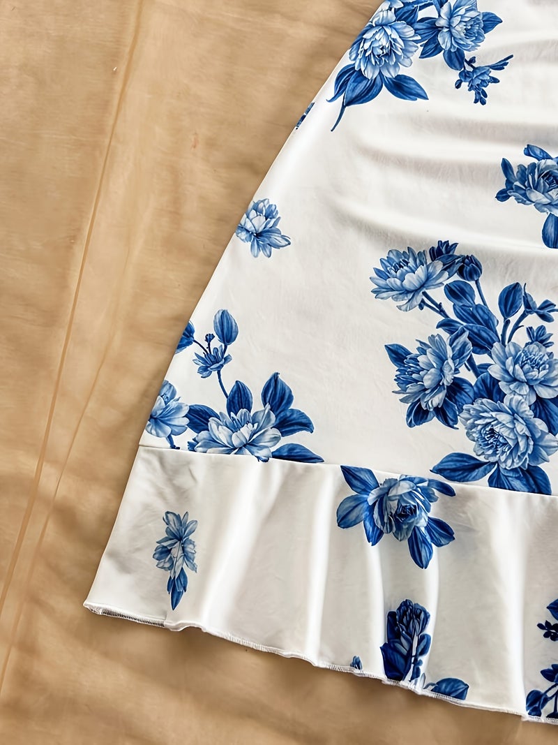 Women'S White Floral Print Dress - Image 5