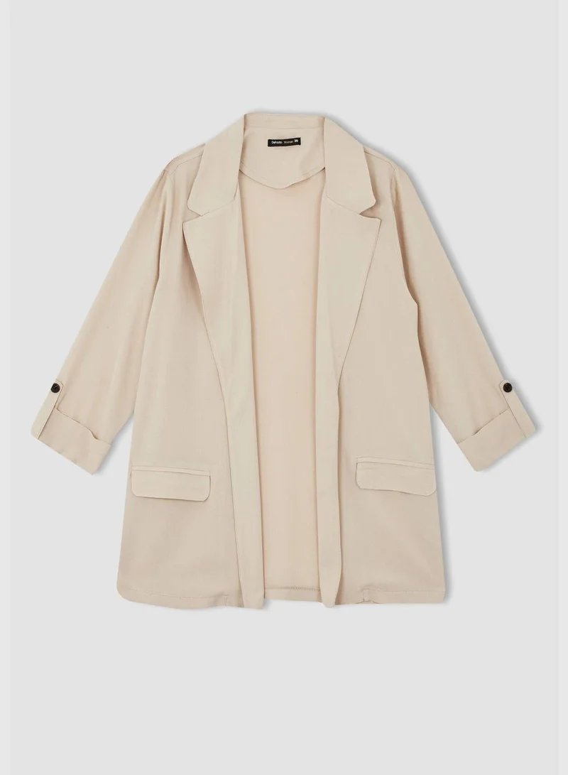 DeFacto Regular Fit Long Sleeve Blazer Jacket
