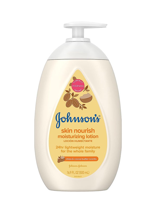 Johnson's Baby Skin Nourish Moisturizing Baby Lotion For Dry Skin, 16.9 fl. oz - Image 1