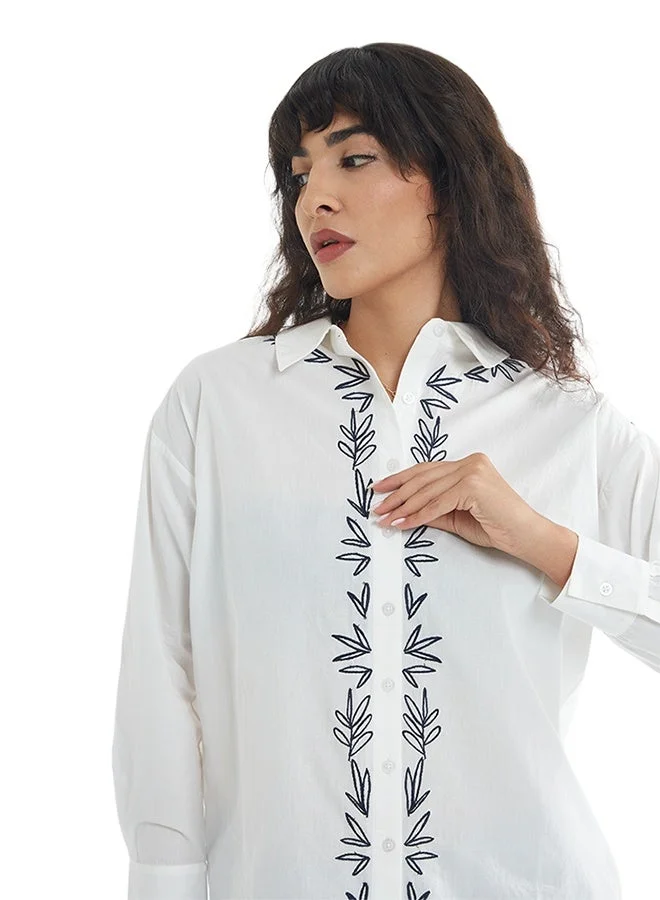 Asharae  Women's Full Sleeve Button Down Shirt Comfortable Material, Breathable Daily Wear, Casual Fashion Outfit, Special Occasion Outfit, Trendy & Chic Apparel for Women | Best Price UAE