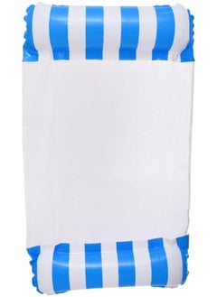 Neoprene Swimming Pool Inflatable Float With Mattress Net Design For Swimming 130 CM - Blue White