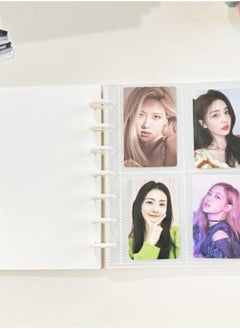 Generic Photocard Binder 3 Inch Photocard Holder Book Sleeves with 30Pcs Inner Pages Idol Album Business Cards Collect 6 Ring Photo Protectors hold 240 Cards  - Image 2
