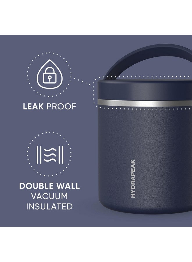 Hydrapeak 25oz Stainless Steel Vacuum Insulated Thermos Food Jar | Thermos for Hot Food and Cold Food, Wide Mouth Leak-Proof Soup Thermos for Adults, 10 Hours Hot and 16 Hours Cold (Navy) - Image 1