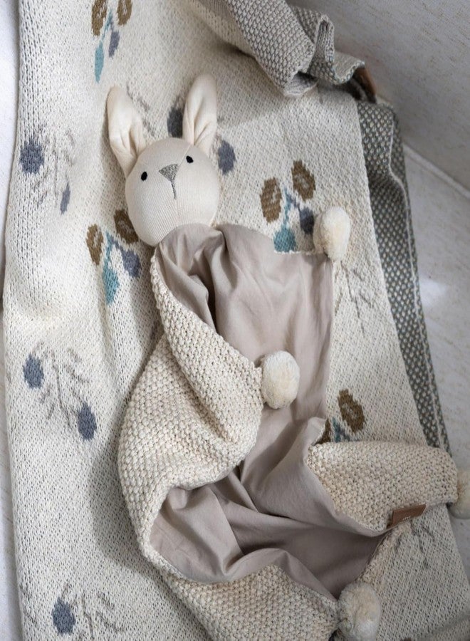 Crane BABY Crane Ollie The Bunny Lovey: 100% Organic Cotton Security Blanket - Image 5