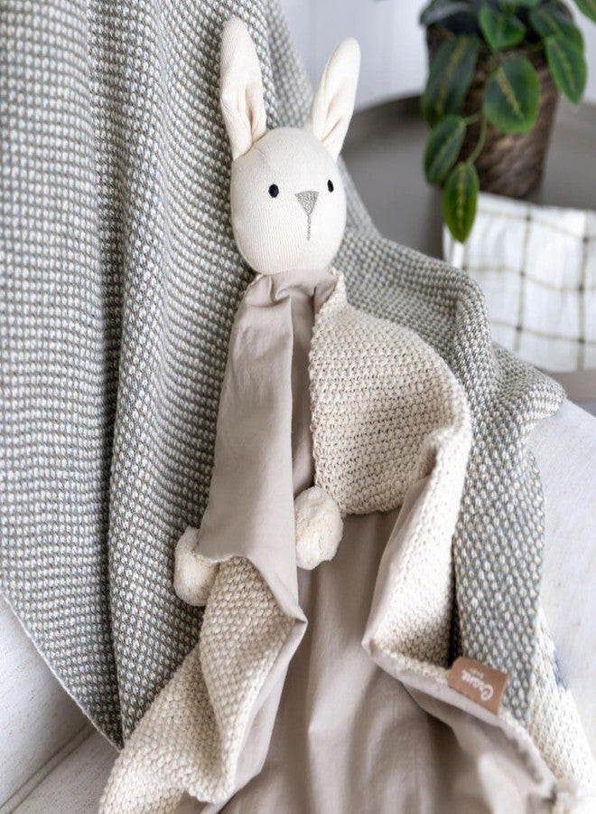 Crane BABY Crane Ollie The Bunny Lovey: 100% Organic Cotton Security Blanket - Image 3