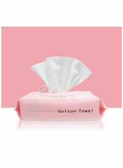 Deeply Cleansing Disposable Face Towel Cotton Tissue Cotton Facial Dry Wipes 60 Count for Skin Care Wipes Face Wipes and Facial Cleansing