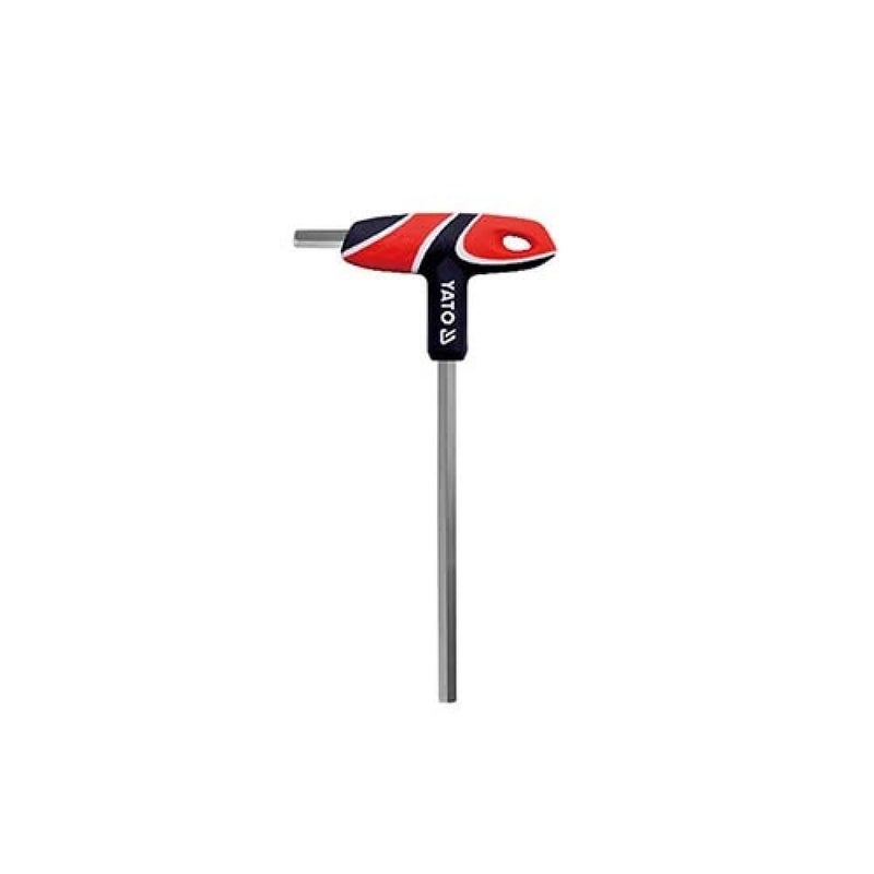 Yato Yato YT05570 25 mm THandle Hex Key Professional Hex Key Set Hex Key Wrench SetTool SetIndustrial ToolsPower ToolsTorx Wrenches S2 Steel Plastic Handle Tamper Proof Long Hex Mechanical Car  - Image 1